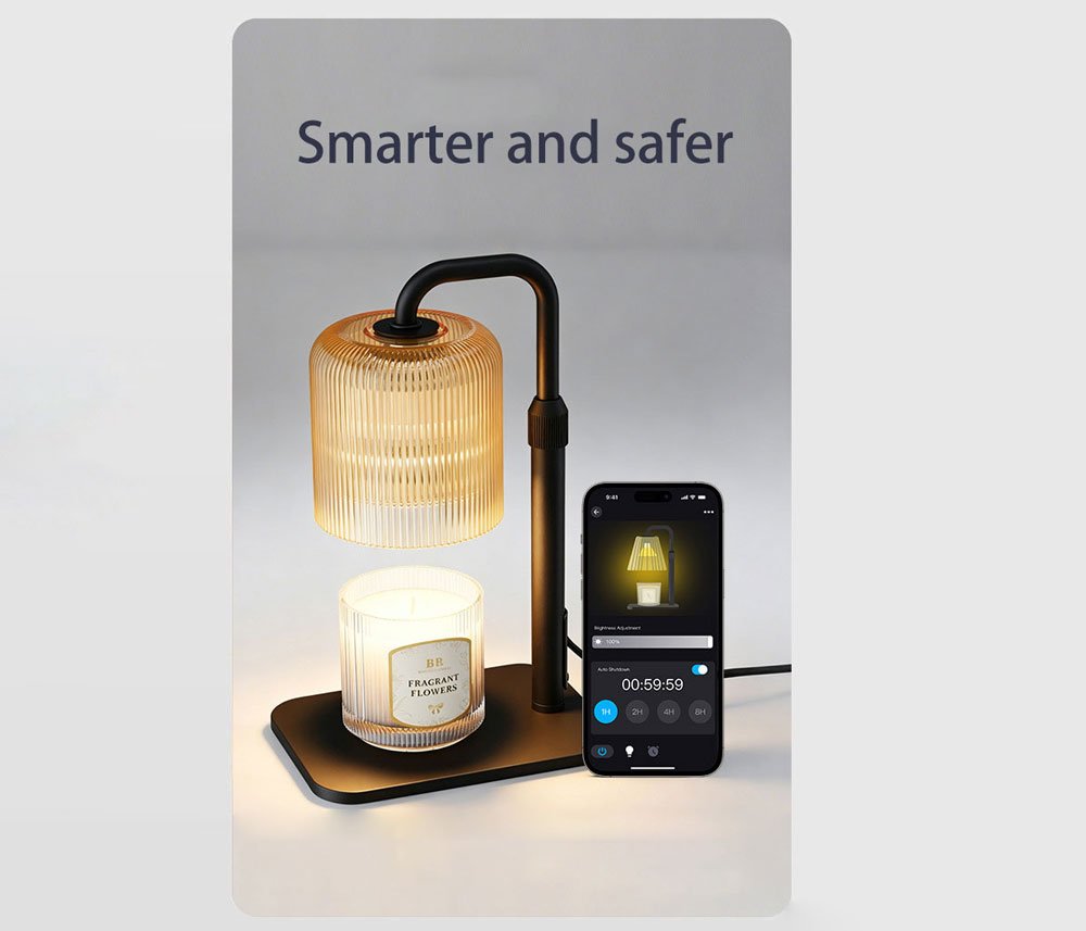 candle aroma warmer lamp with cycle timer