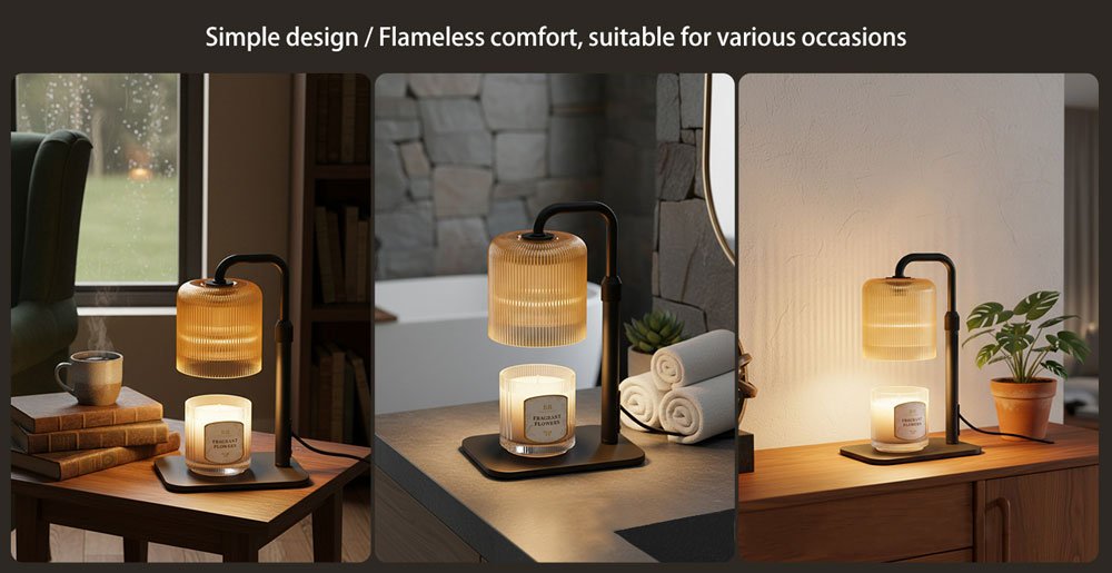 candle aroma warmer lamp with cycle timer