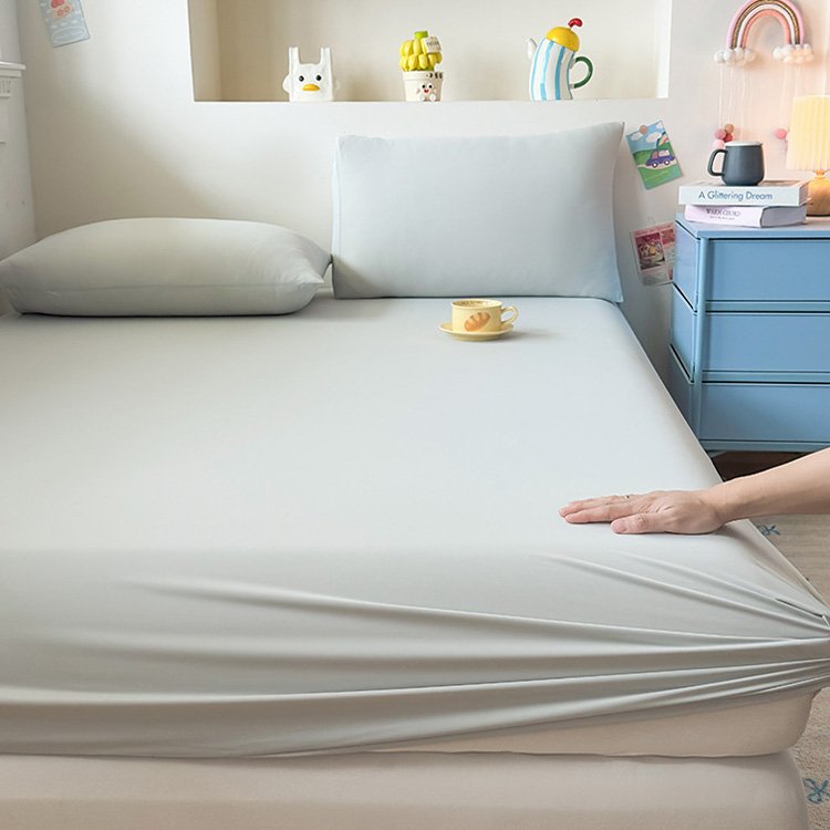 summer cooling fitted sheet set instant chill, skin friendly & breathable summer cooling fitted sheet set instant chill, skin friendly & breathable