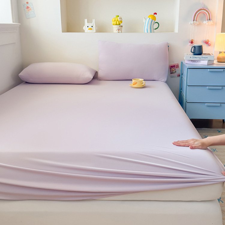 summer cooling fitted sheet set instant chill, skin friendly & breathable summer cooling fitted sheet set instant chill, skin friendly & breathable