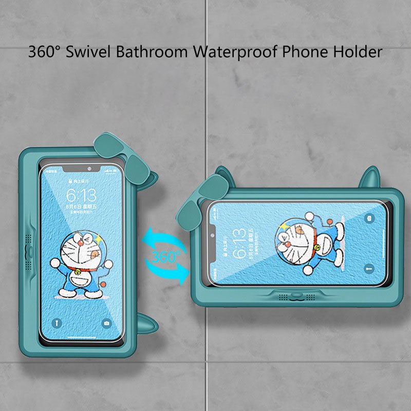 cartoon bathroom waterproof phone holder cartoon bathroom waterproof phone holder