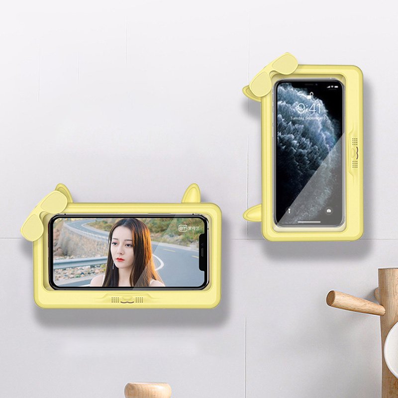 cartoon bathroom waterproof phone holder cartoon bathroom waterproof phone holder