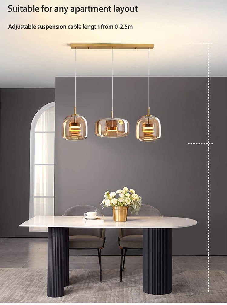 simple glass pendant light creative living room bar dining room pendant light