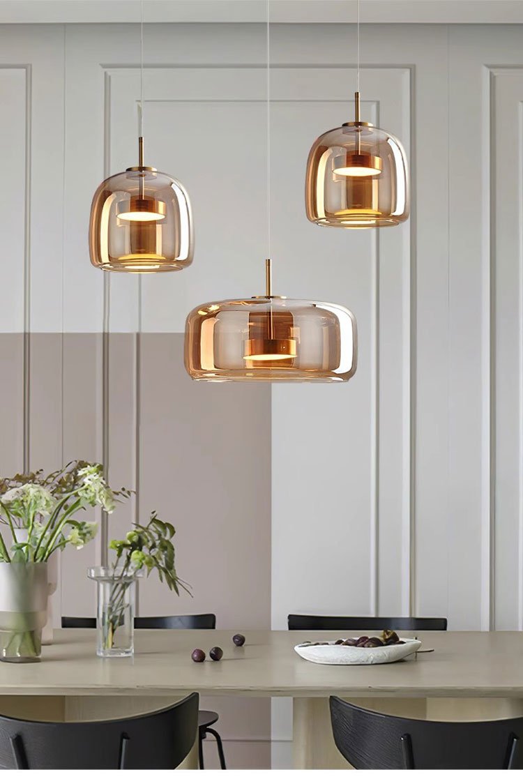 simple glass pendant light creative living room bar dining room pendant light