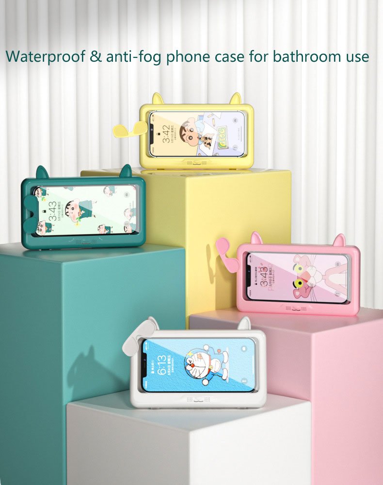 Cartoon Bathroom Waterproof Phone Holder cartoon bathroom waterproof phone holder