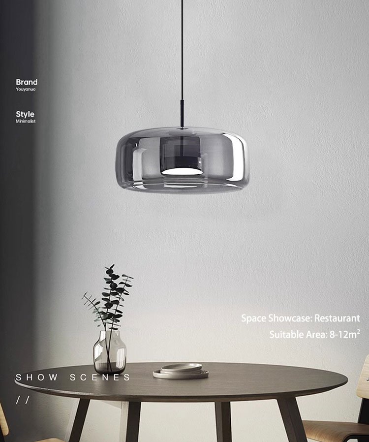 simple glass pendant light creative living room bar dining room pendant light