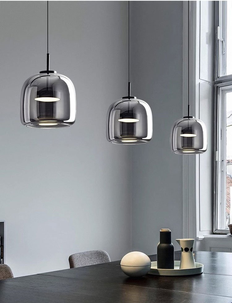 simple glass pendant light creative living room bar dining room pendant light