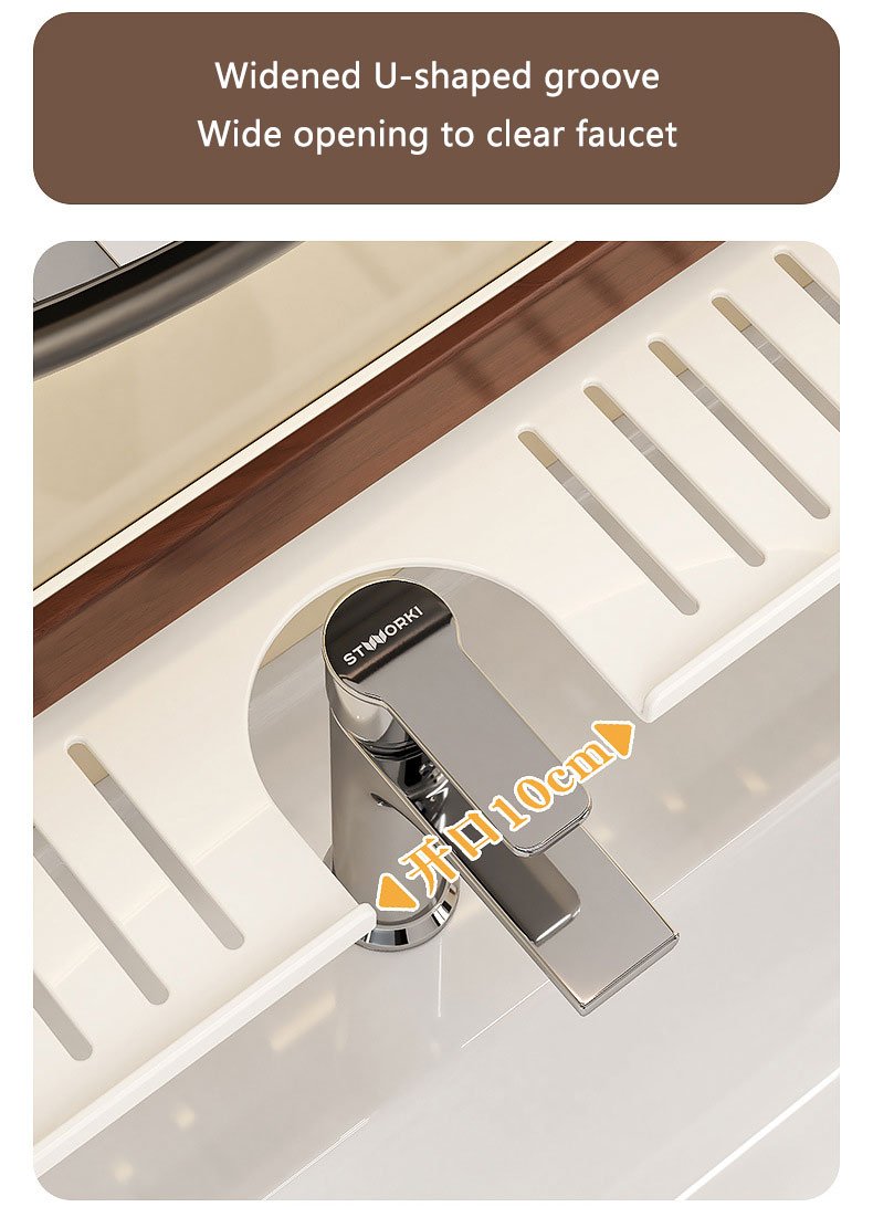 bathroom sink faucet shelf & storage rack