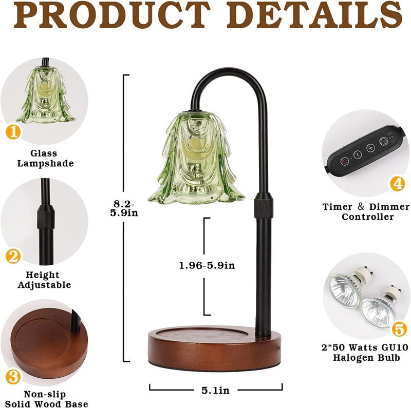 Candle Warmer Lamp Adjustable Timer candle warmer lamp adjustable timer