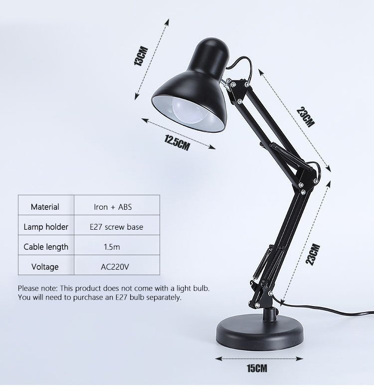 metal swing arm desk lamps