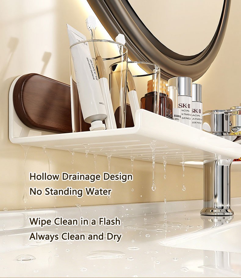 bathroom sink faucet shelf & storage rack