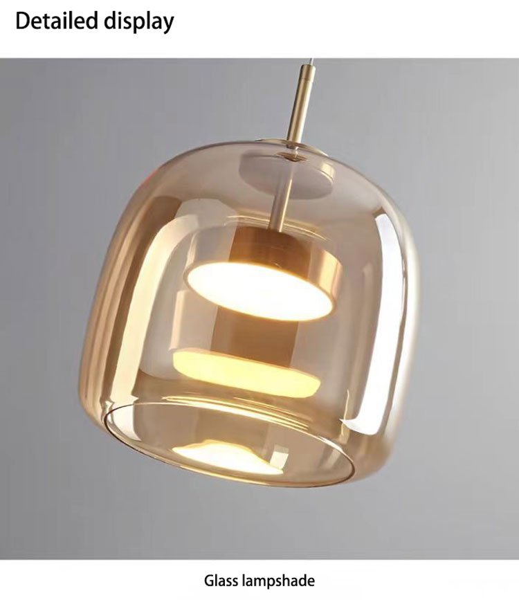 simple glass pendant light creative living room bar dining room pendant light