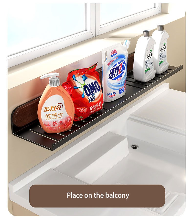 bathroom sink faucet shelf & storage rack