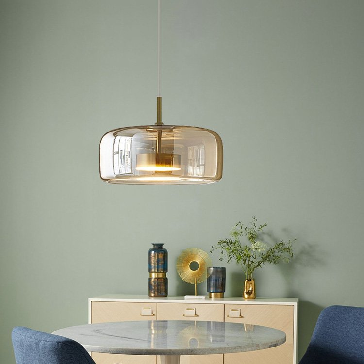 simple glass pendant light creative living room bar dining room pendant light