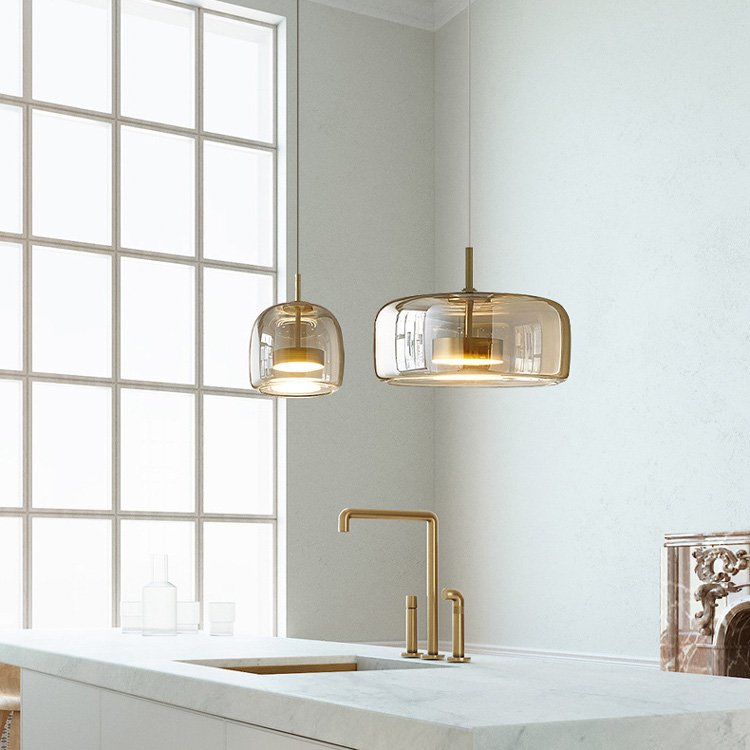 simple glass pendant light creative living room bar dining room pendant light