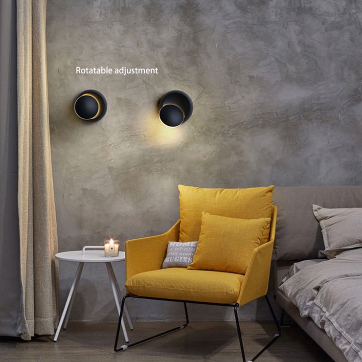360° rotatable modern led wall lamp