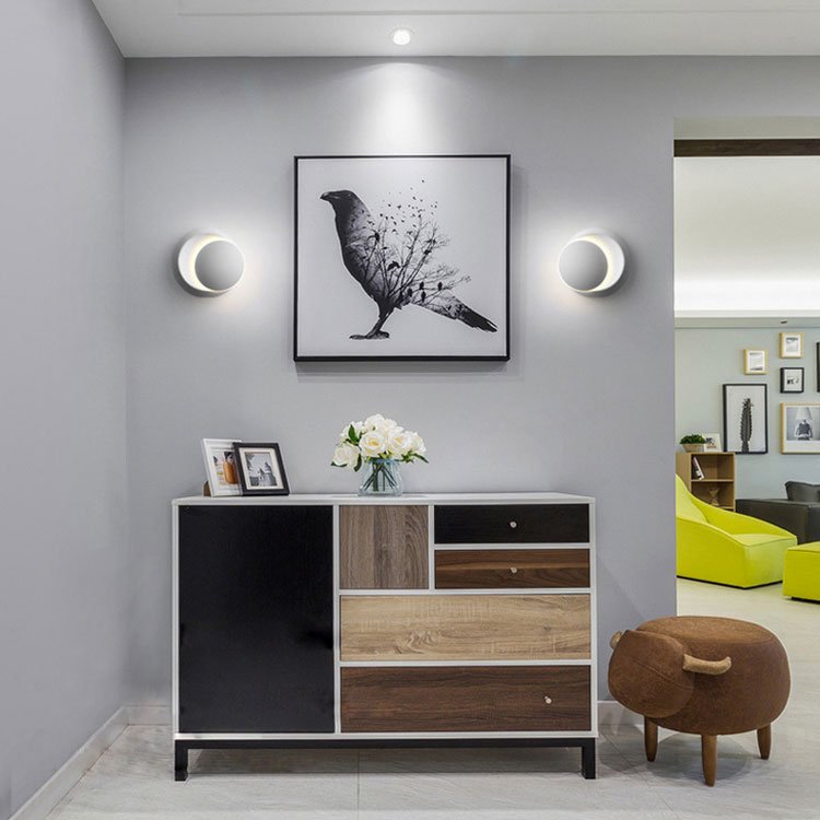 360° rotatable modern led wall lamp