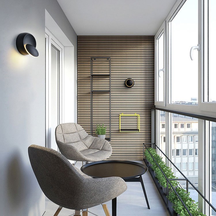 360° rotatable modern led wall lamp
