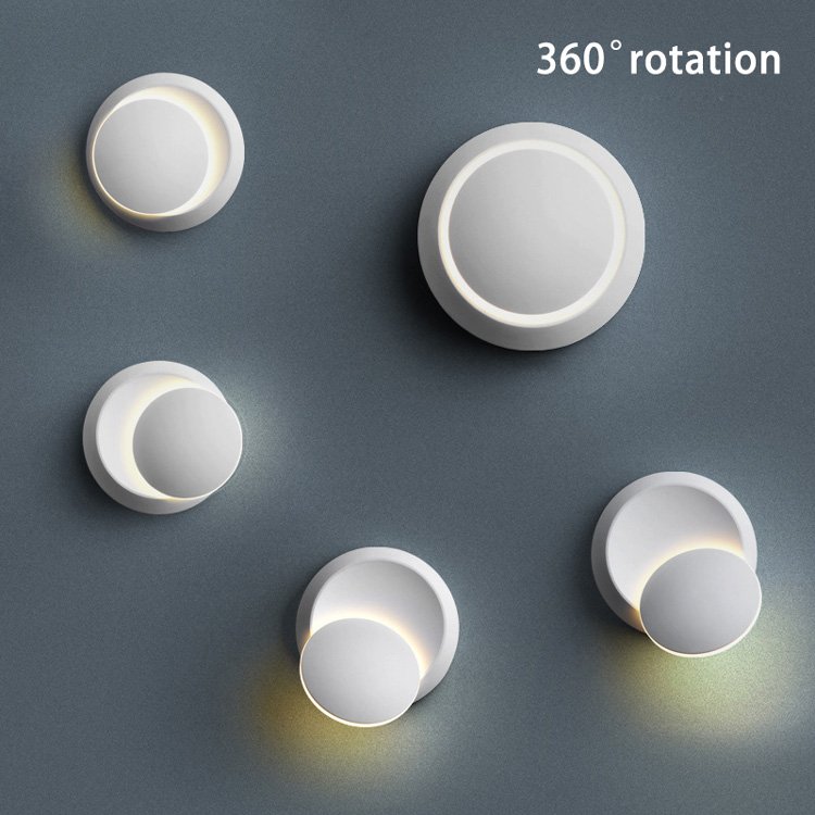360° rotatable modern led wall lamp